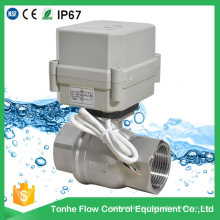 Dn32 1 1/4" DC12V/24V Stainless Steel 304 Electric Ball Valve 316 Valve